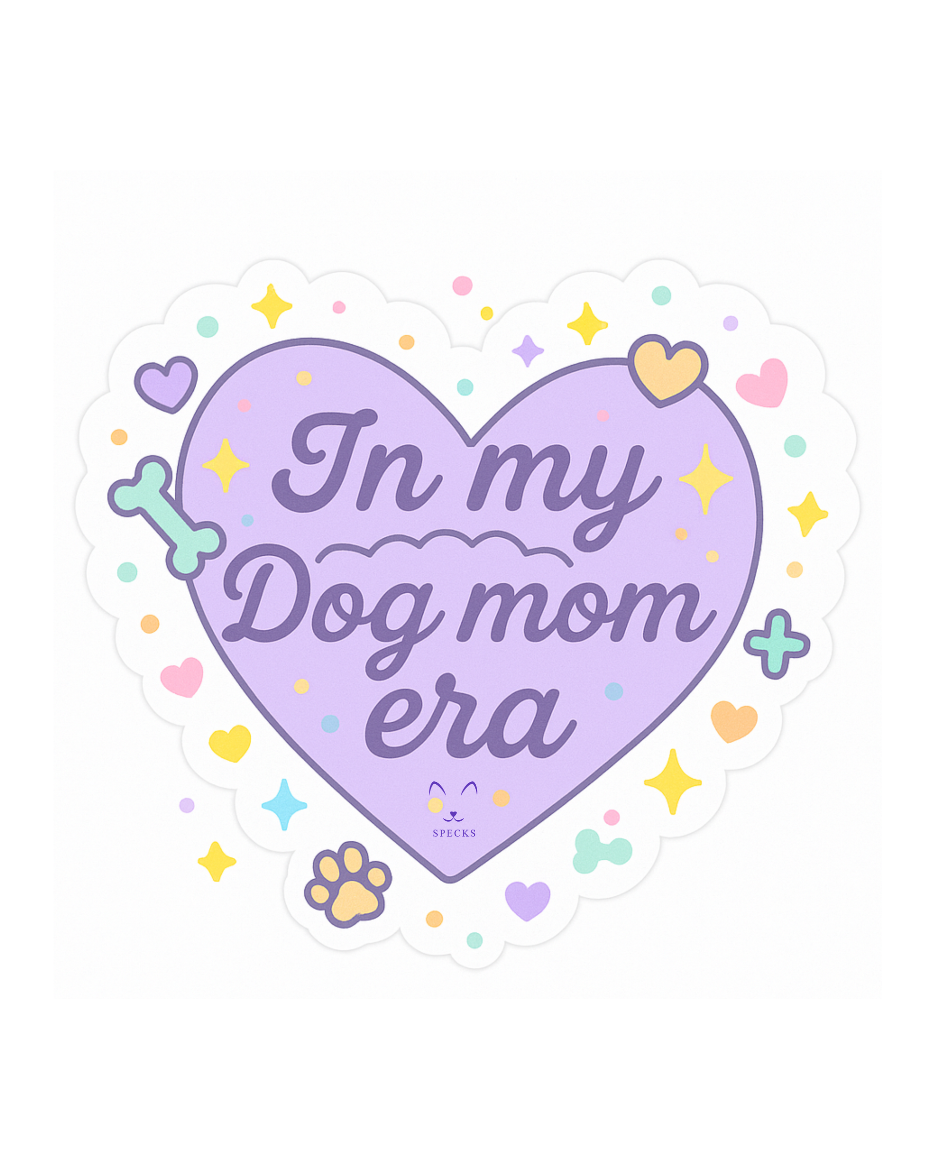Dog Mom Era Heart Sticker