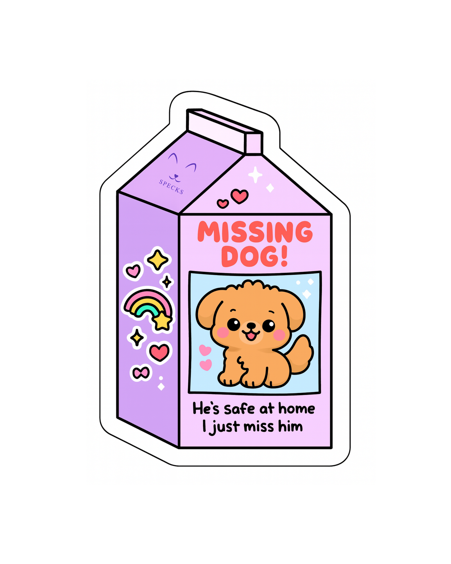 I Miss My Dog Pastel Sticker