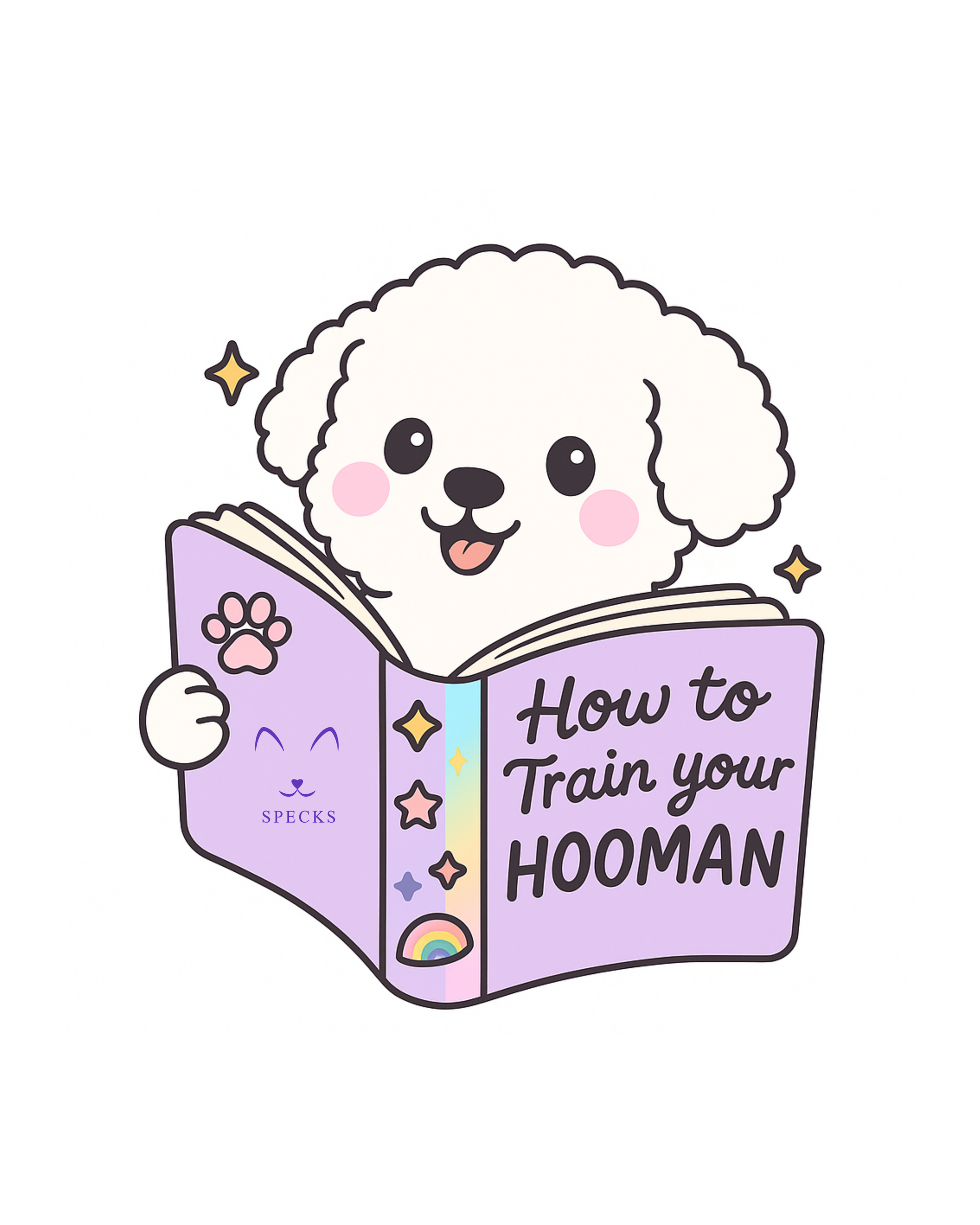 Train My Hooman Dog Sticker