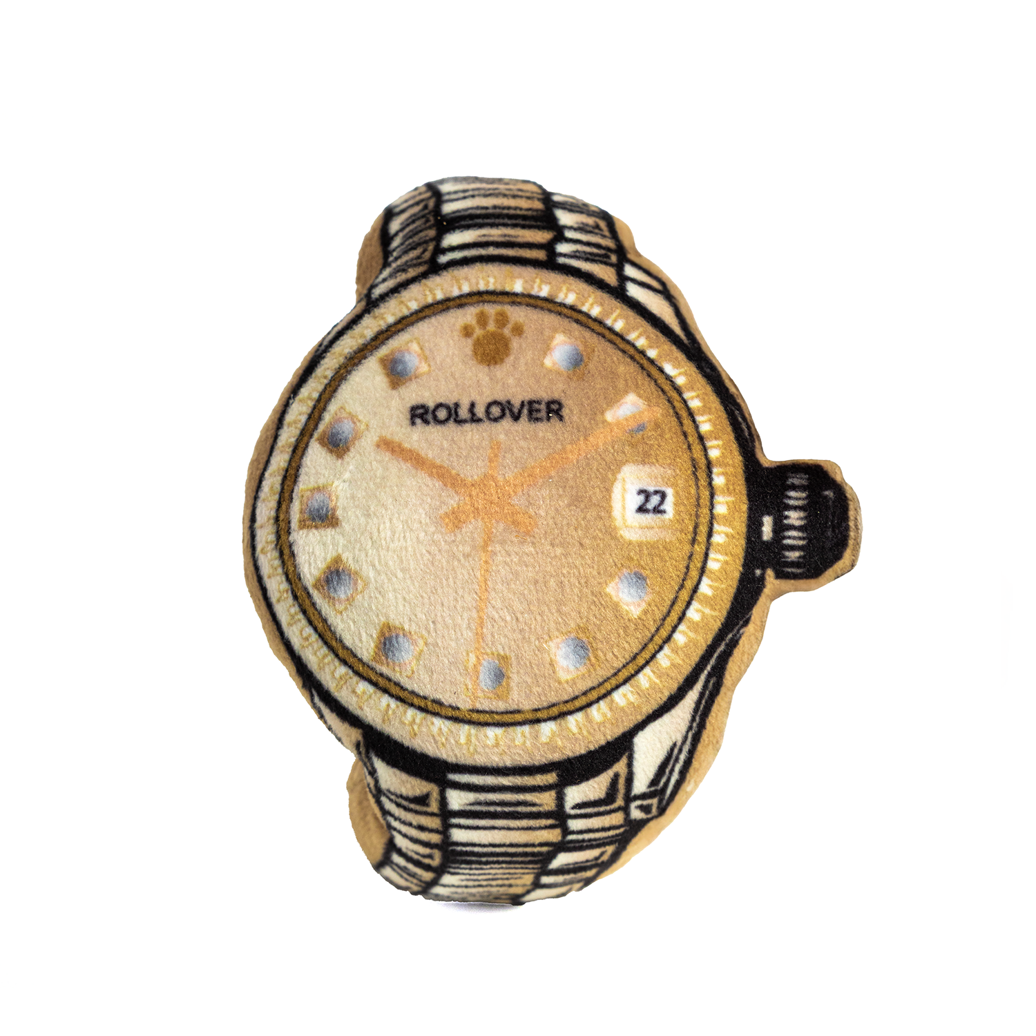 Rollover Gold Watch Dog Toy